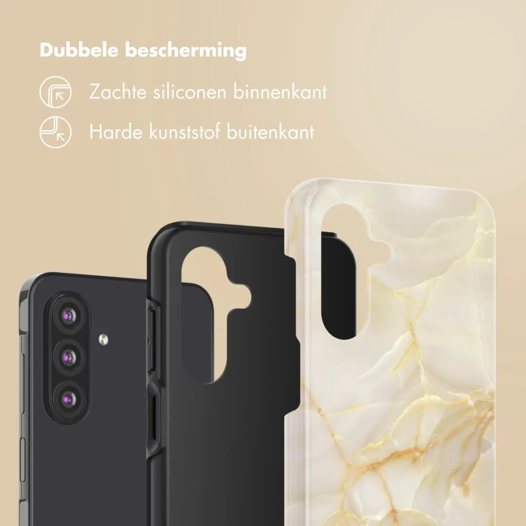 Selencia Hoesje SH00085325 - Samsung Galaxy A26 - Golden Beige Marble