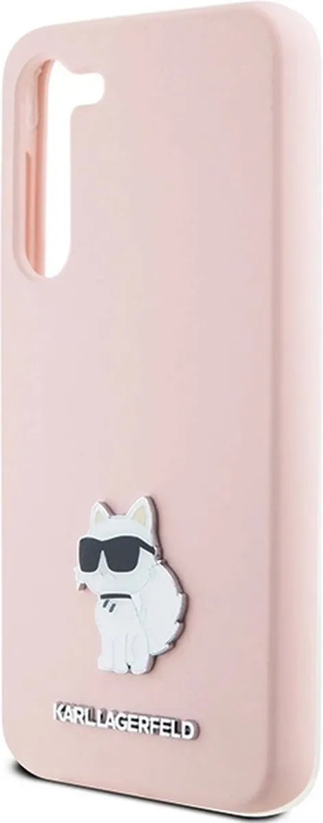 Karl Lagerfeld Choupette Siliconen Hoesje - Samsung Galaxy S23+ - Roze - afbeelding 6 van 6
