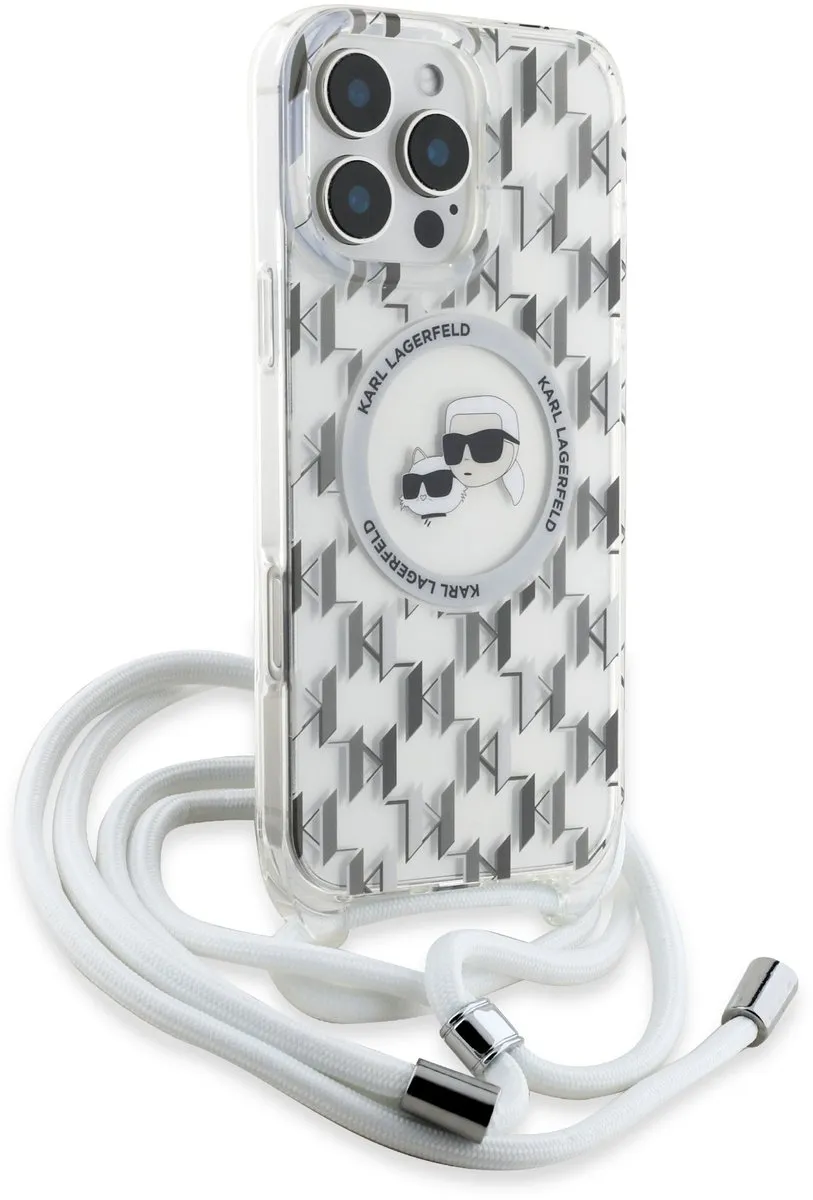 Karl Lagerfeld Hoesje iPhone 16 Pro Max MagSafe Monogram