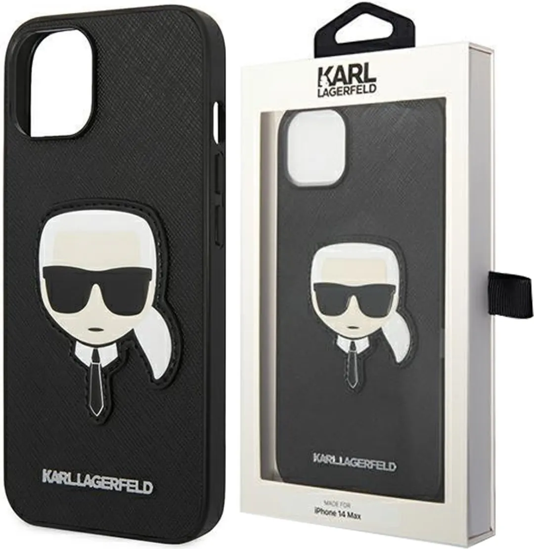 Karl Lagerfeld iPhone 14 Pro Backcase - Effen Zwart