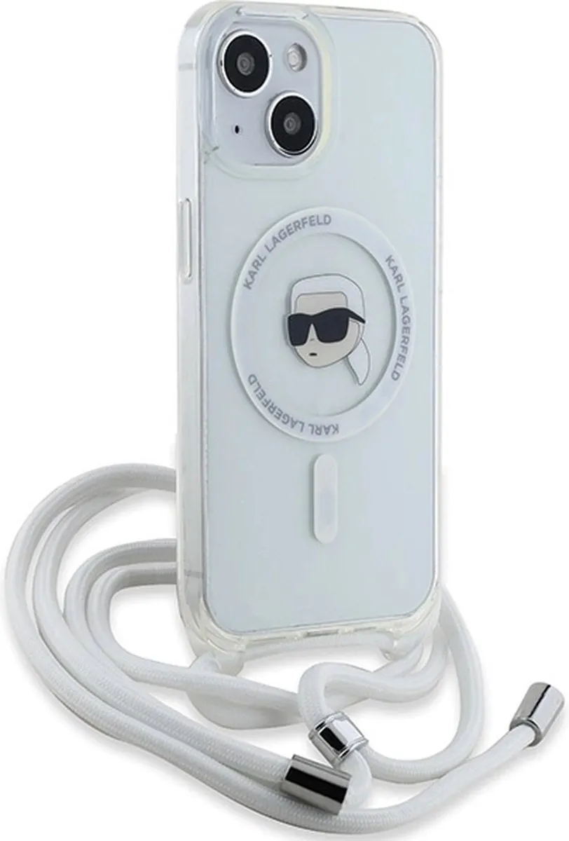 Karl Lagerfeld Head MagSafe Hoesje - iPhone 15/14/13 - Transparant - afbeelding 6 van 6