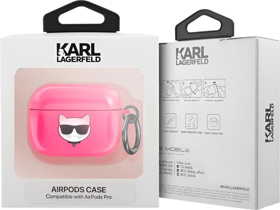 Karl Lagerfeld Choupette AirPods Pro Hoesje
