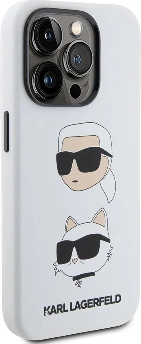 Karl Lagerfeld iPhone 15 Pro Max Backcover - Wit