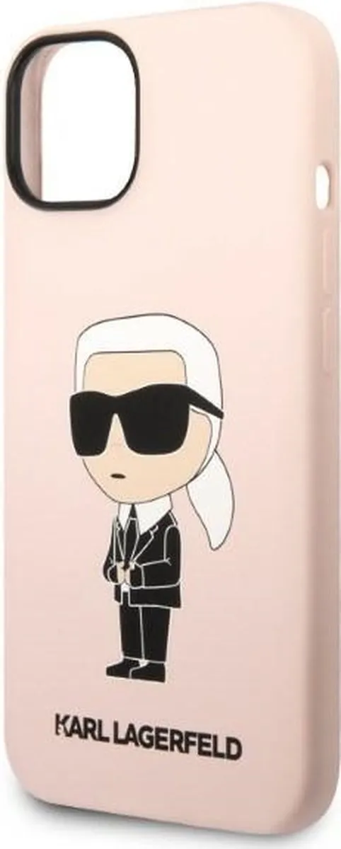 Karl Lagerfeld KLHCP14MSNIKBCP iPhone 14 Plus Hoesje - Roze