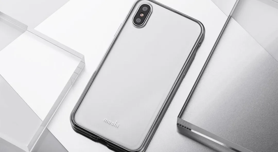 Moshi Vitros iPhone X Hoesje - 99MO103201 - Transparant Zilver - afbeelding 6 van 6