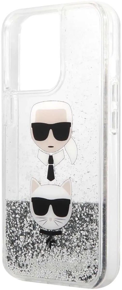 Karl Lagerfeld Romp iPhone 13 Pro KLHCP13LKICGLS - Zilver
