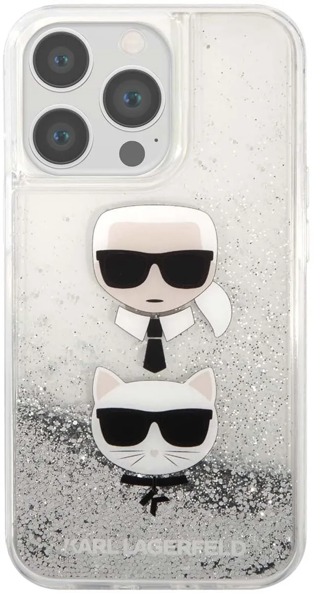 Karl Lagerfeld Romp iPhone 13 Pro KLHCP13LKICGLS - Zilver