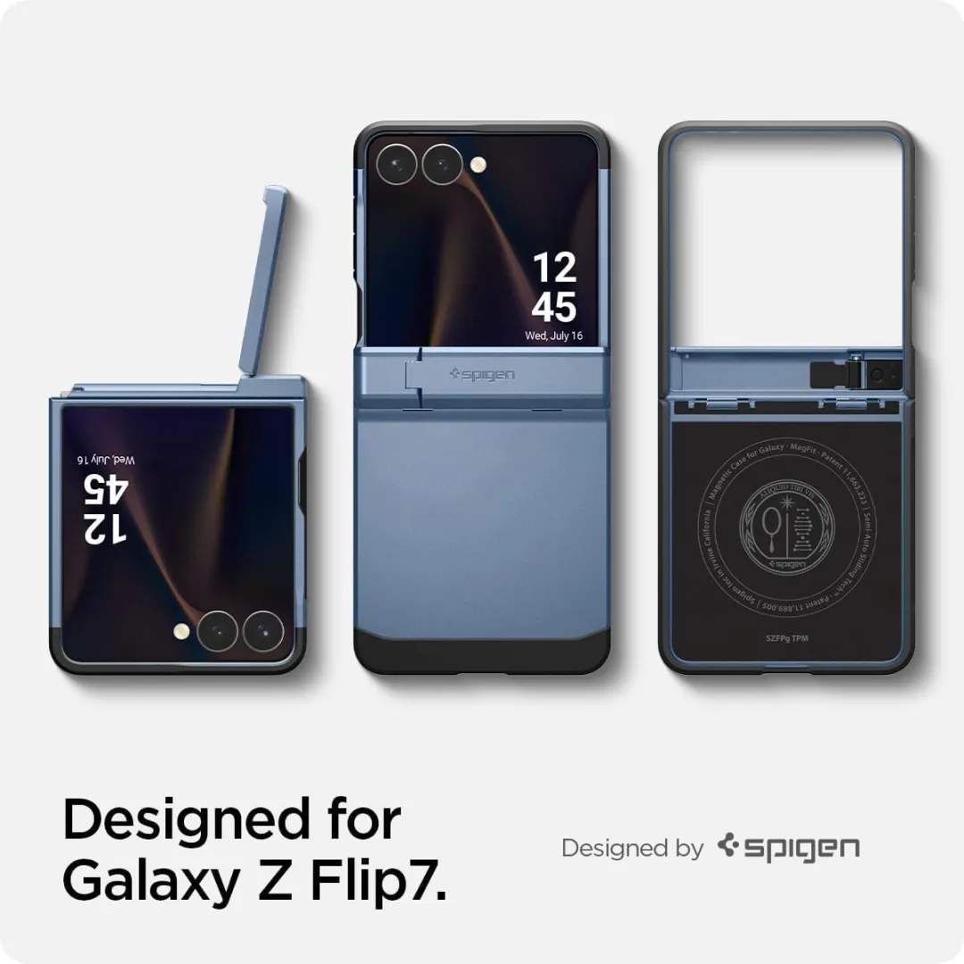 Spigen Tough Armor Back Cover - Samsung Galaxy Z Flip 7 - Sierra Blue