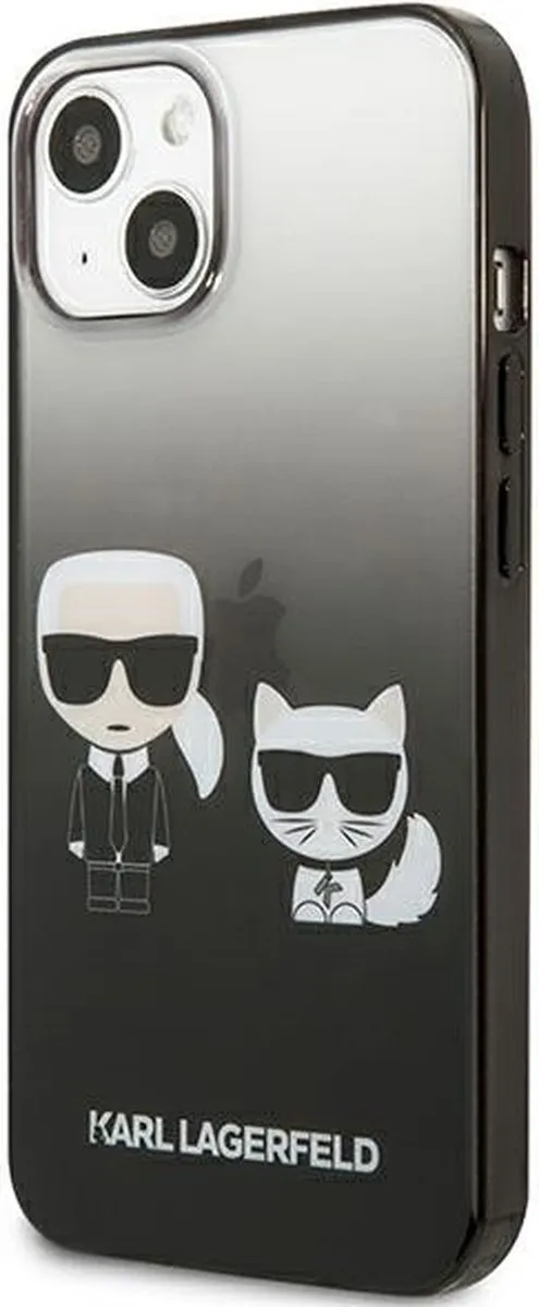 Karl Lagerfeld KLHCP13STGKCK iPhone 13 mini Hoesje - Zwart