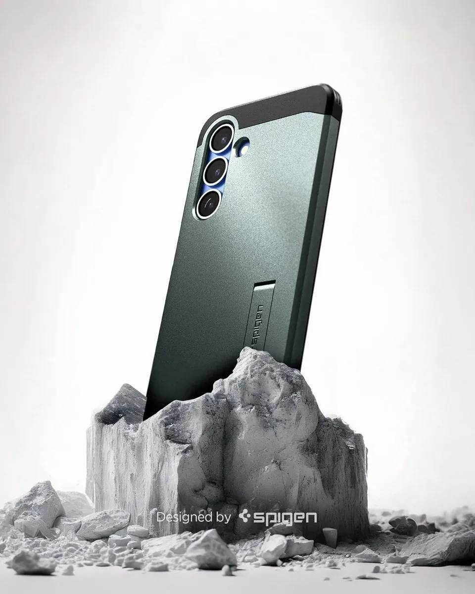 Spigen Tough Armor Magfit ACS06911 Hoesje - Samsung Galaxy S25 - Groen