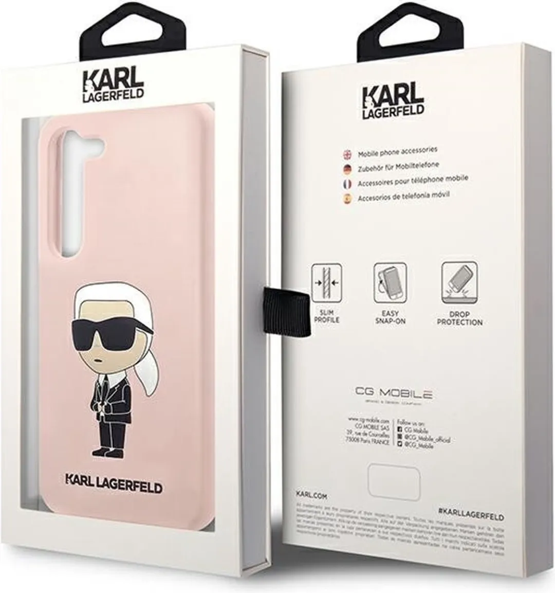 Karl Lagerfeld KLHCS23MSNIKBCP Hoesje - Roze