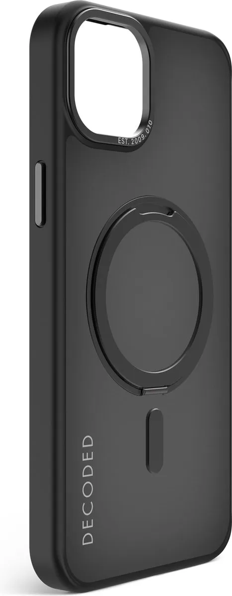 Decoded 360° Stand Case D24IPO15PLLSBC1FK - iPhone 15 Plus - Transparant Zwart