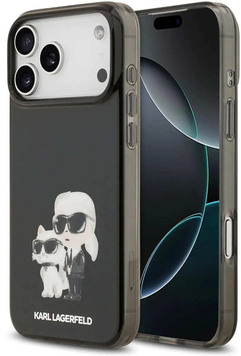 Karl Lagerfeld Back Cover iPhone 17 Pro Max - Zwart
