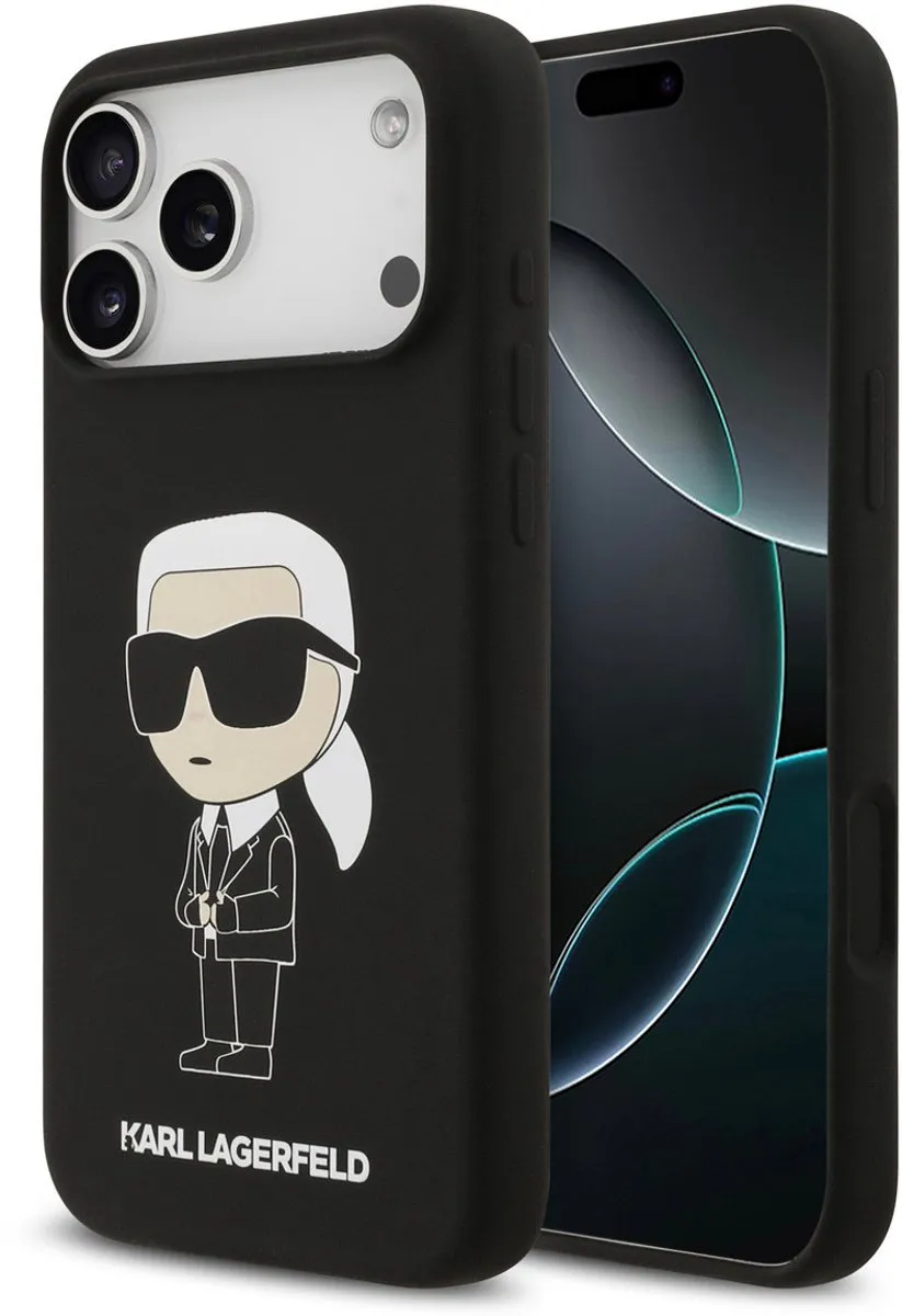 Karl Lagerfeld Back Cover iPhone 17 Pro Max - Zwart