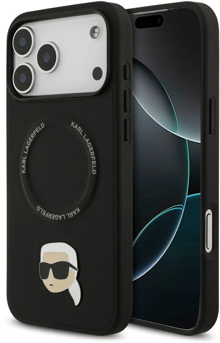 Karl Lagerfeld Back Cover iPhone 17 Pro Max - Zwart