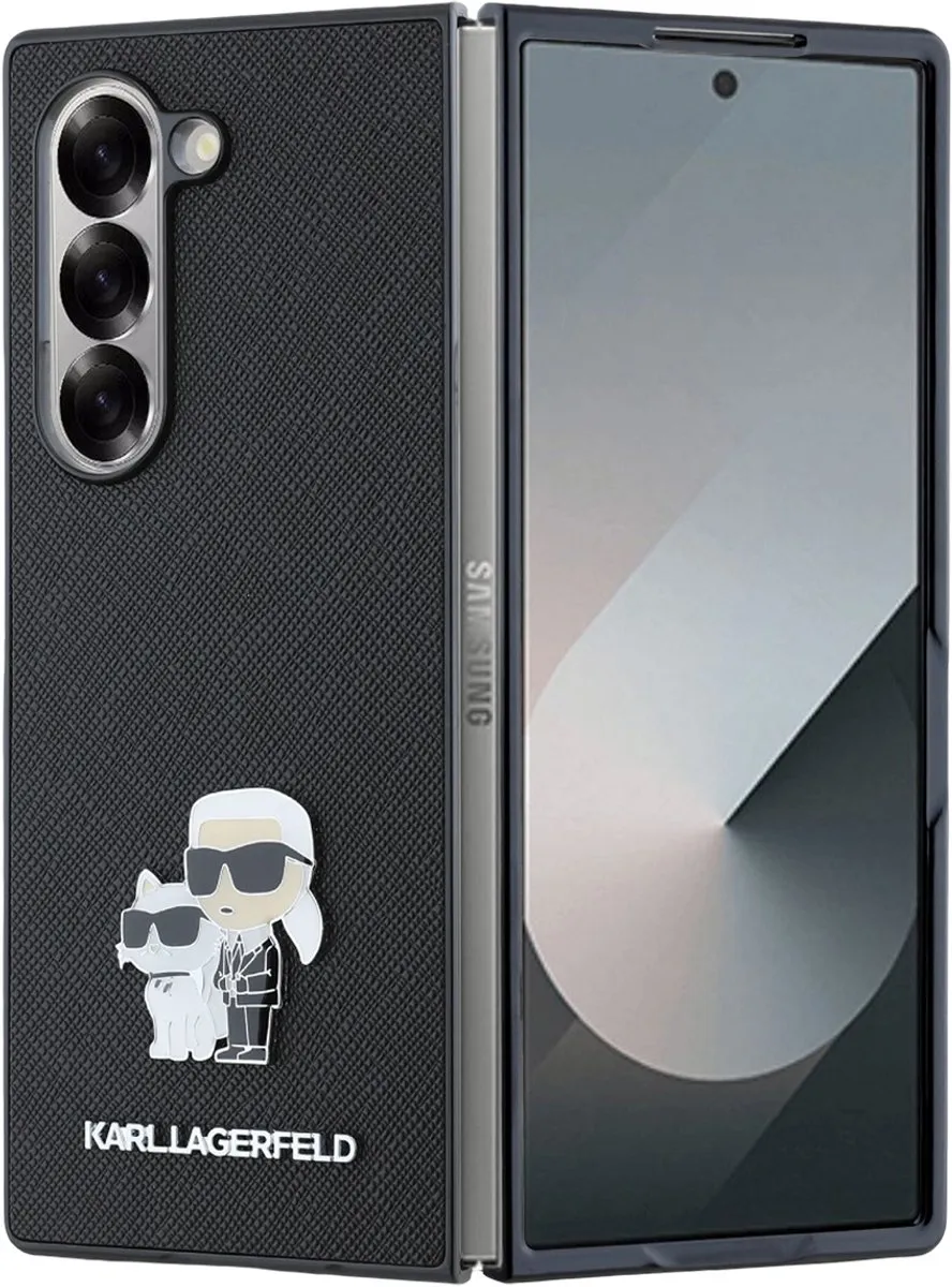 Karl Lagerfeld Hoes Samsung Galaxy Z Fold 6 KLHCZFD6SAPKCNPK - Zwart