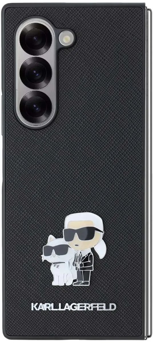 Karl Lagerfeld Hoes Samsung Galaxy Z Fold 6 KLHCZFD6SAPKCNPK - Zwart