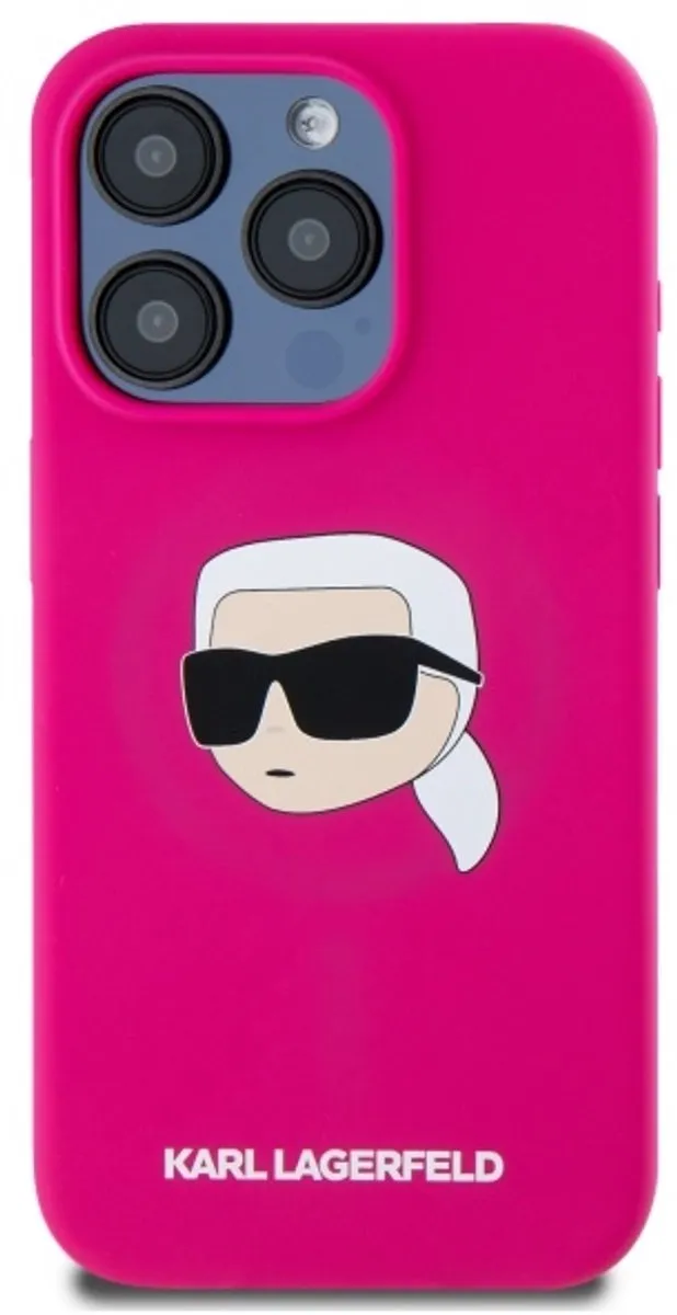 Karl Lagerfeld Siliconen Hoesje iPhone 15 Pro 6.1 - Transparent