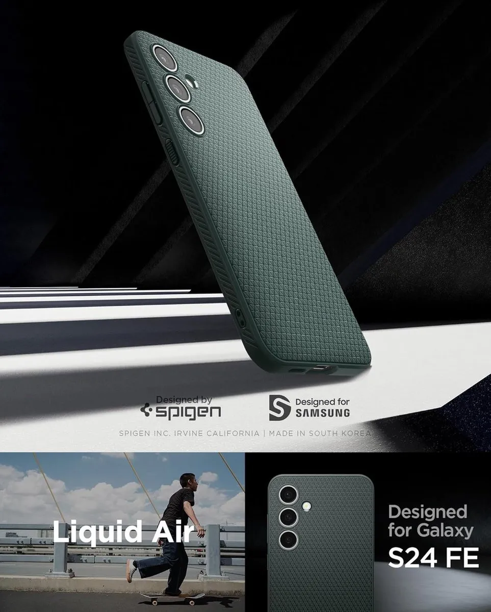 Spigen Liquid Air Back Cover - Samsung Galaxy S24 FE - Groen
