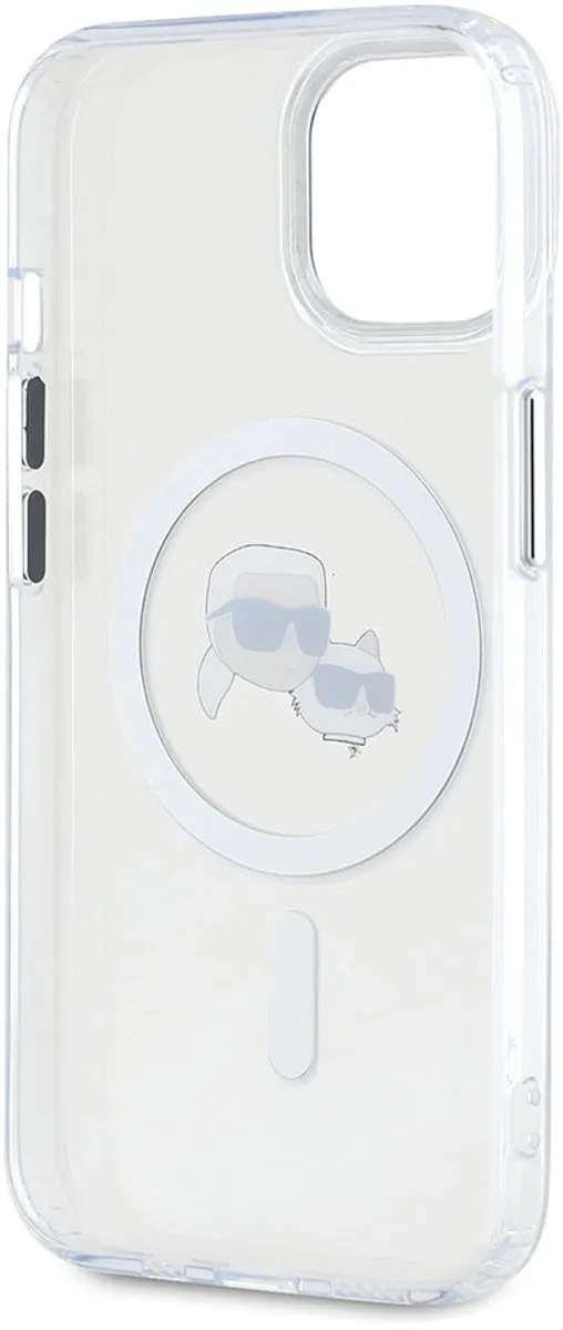 Karl Lagerfeld iPhone 14 MagSafe Hoesje KLHMP14SHLSKCH - Transparant
