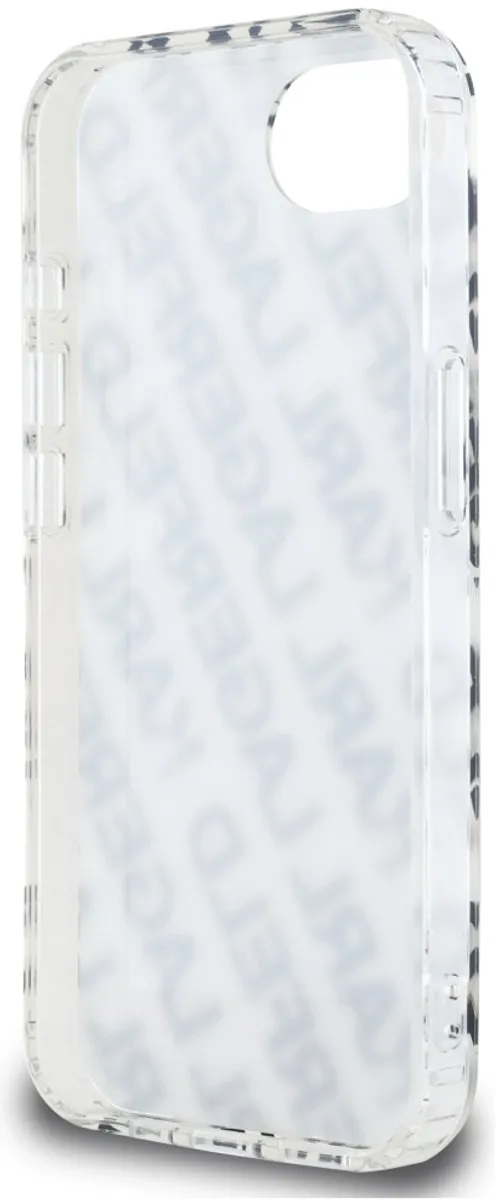 Karl Lagerfeld Iphone 16E Case Iml Repeat Logo - Transparent