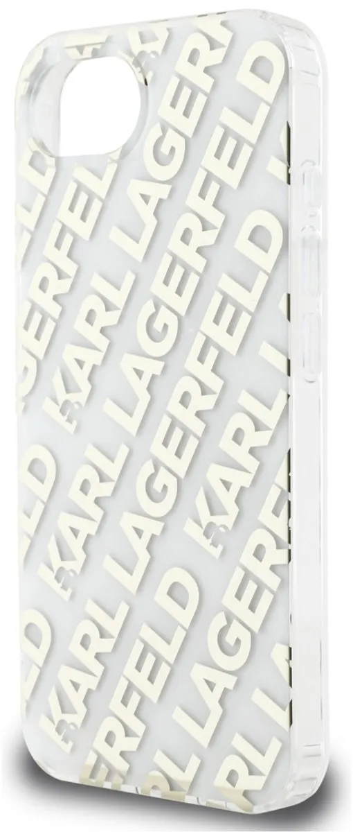 Karl Lagerfeld Iphone 16E Case Iml Repeat Logo - Transparent - afbeelding 6 van 6