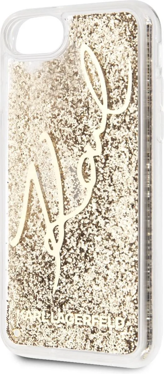 Karl Lagerfeld iPhone SE/8/7/6 Backcase - Glitter Goud