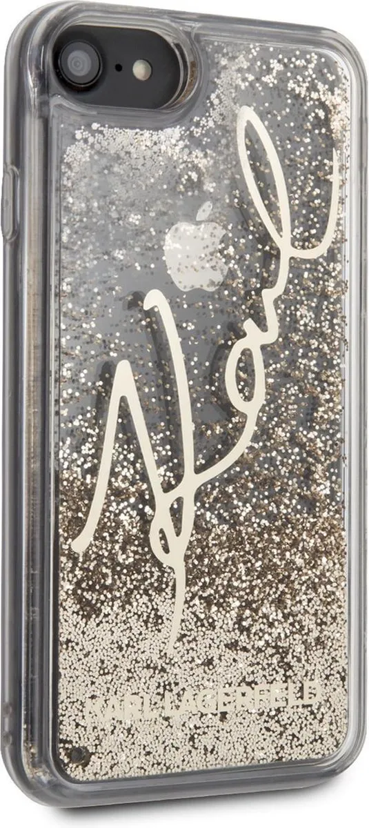 Karl Lagerfeld iPhone SE/8/7/6 Backcase - Glitter Goud