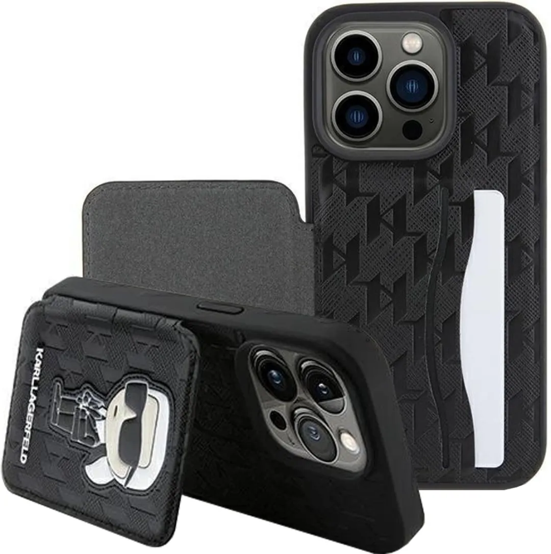 Karl Lagerfeld Saffiano Ikonik Patch Case iPhone 15 Pro Max