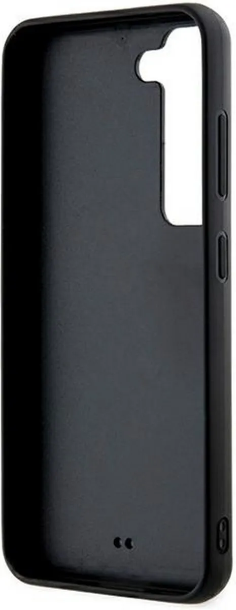 Karl Lagerfeld 3D Glitter Back Case S24 - Zwart