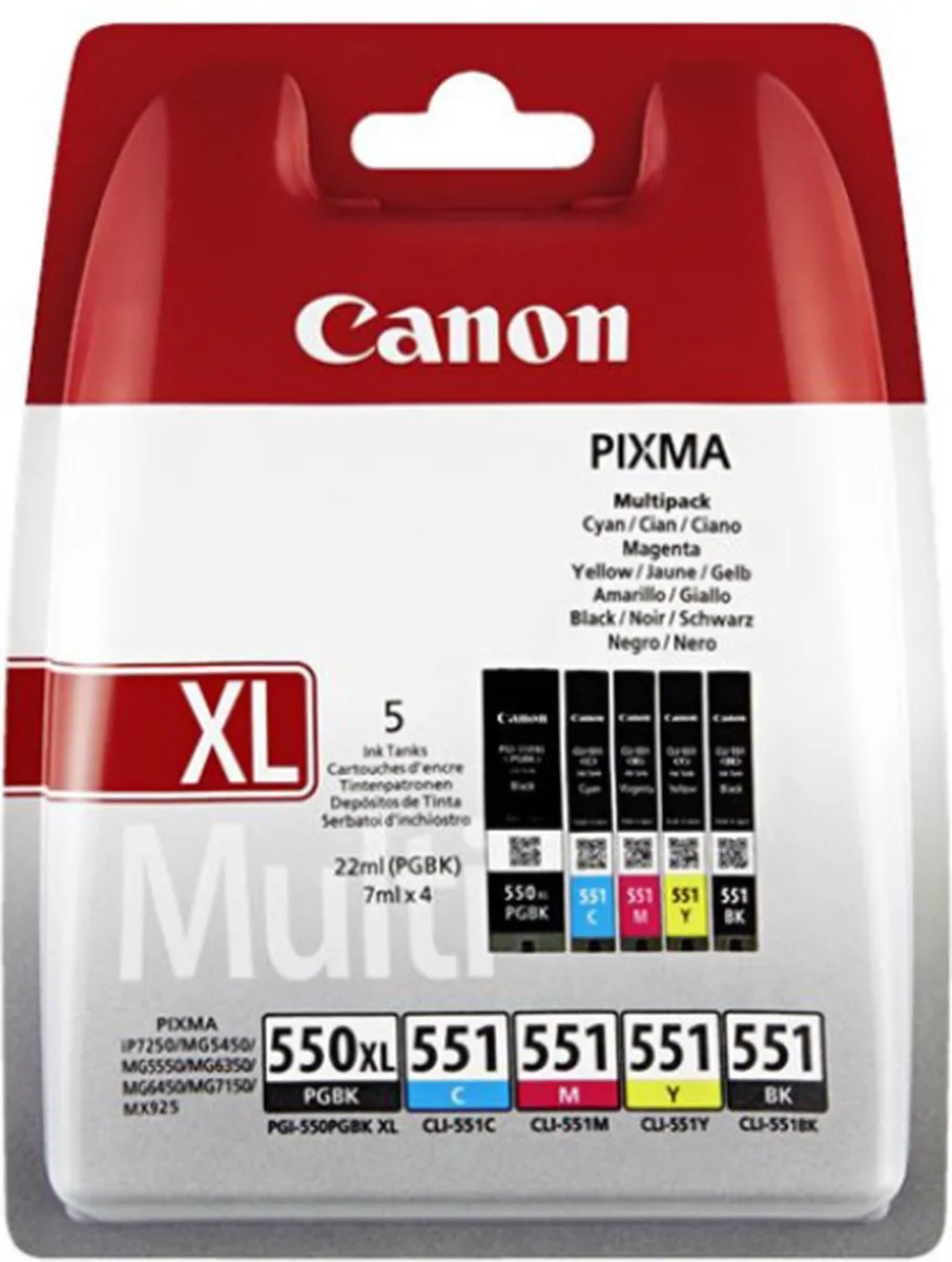 Canon PGI-550XL & CLI-551 Inktcartridges