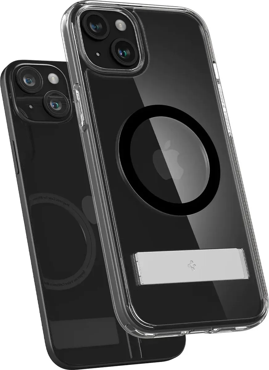 Spigen iPhone 15 Ultra Hybrid MagSafe Hoesje - Zwart