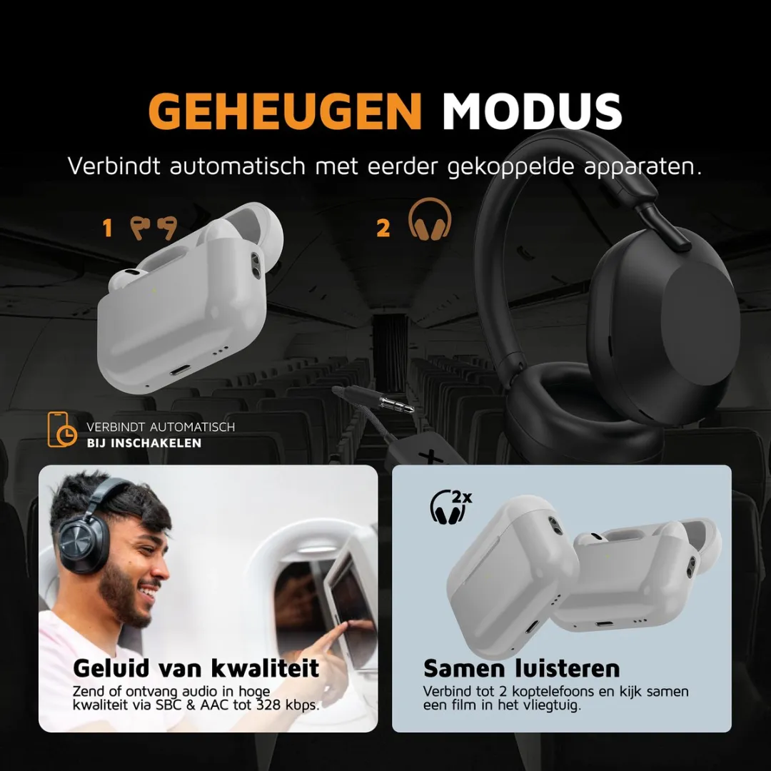 Xtorm AirWave Bluetooth Transmitter 3.5mm - Zwart
