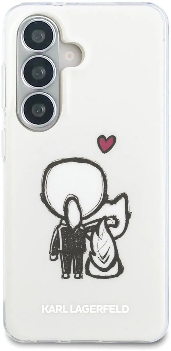 Karl Lagerfeld Galaxy S26 Telefoonhoesje - Transparant K&C Back Logo