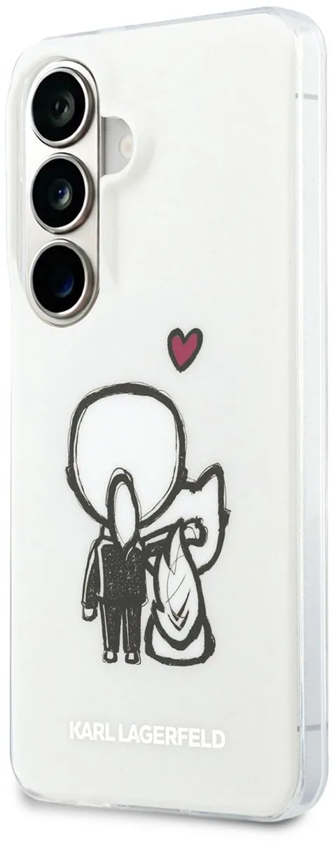 Karl Lagerfeld Galaxy S26 Telefoonhoesje - Transparant K&C Back Logo