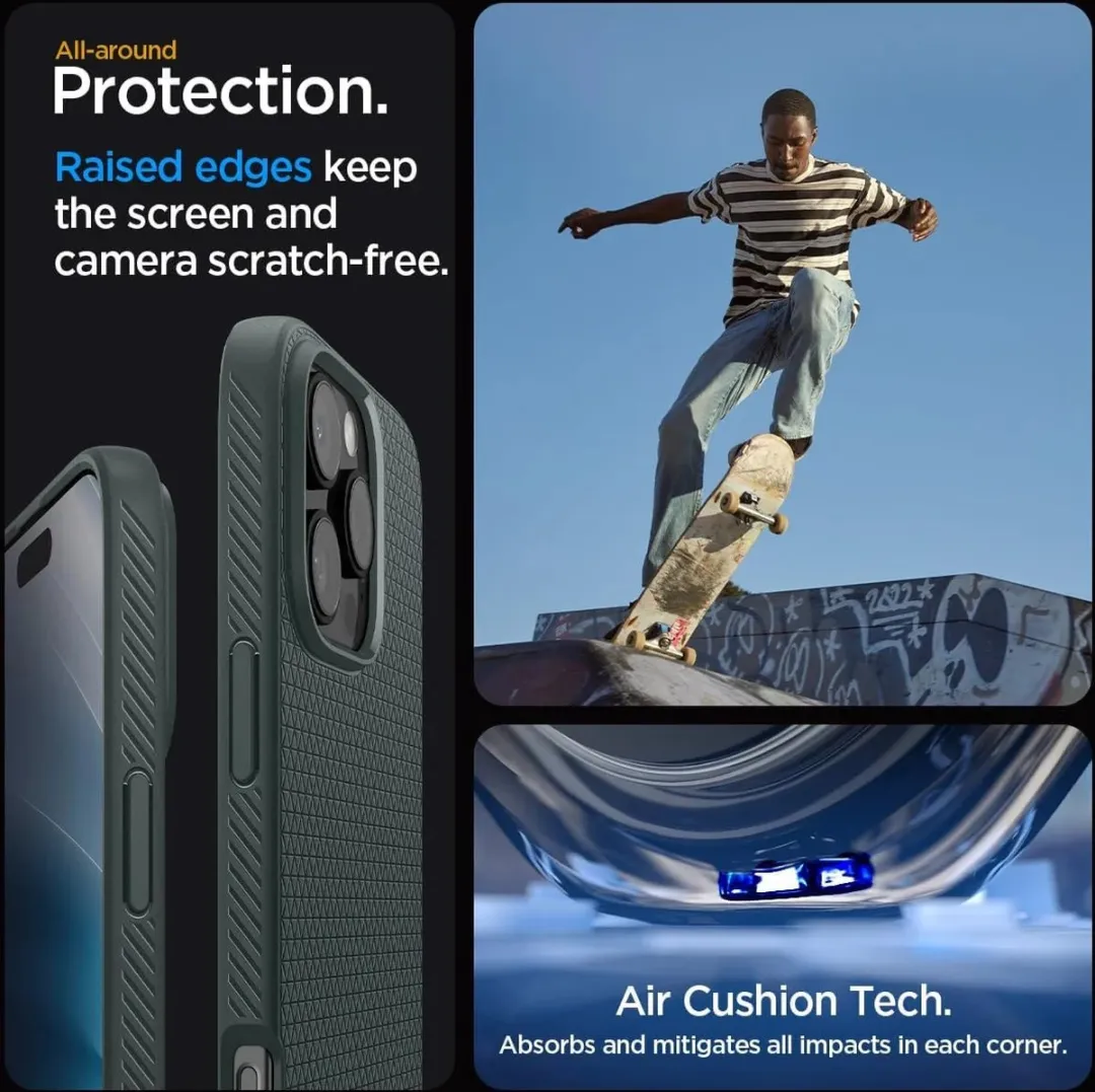 Spigen Liquid Air Back Cover Hoesje iPhone 16 Pro Max - Groen