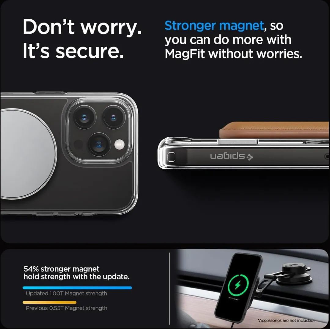 Spigen Apple iPhone 15 Pro Max Ultra Hybrid S MagSafe Hoesje - Transparant