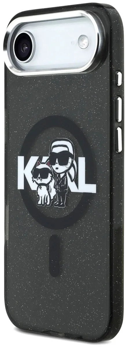 Karl Lagerfeld Back Cover Case iPhone 17 Air - Zwart - MagSafe