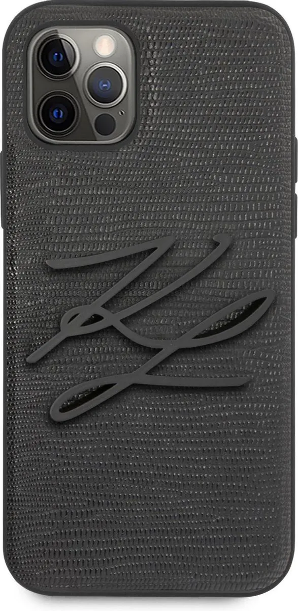 Karl Lagerfeld iPhone 12 Pro Max Telefoonhoesje - Zwart