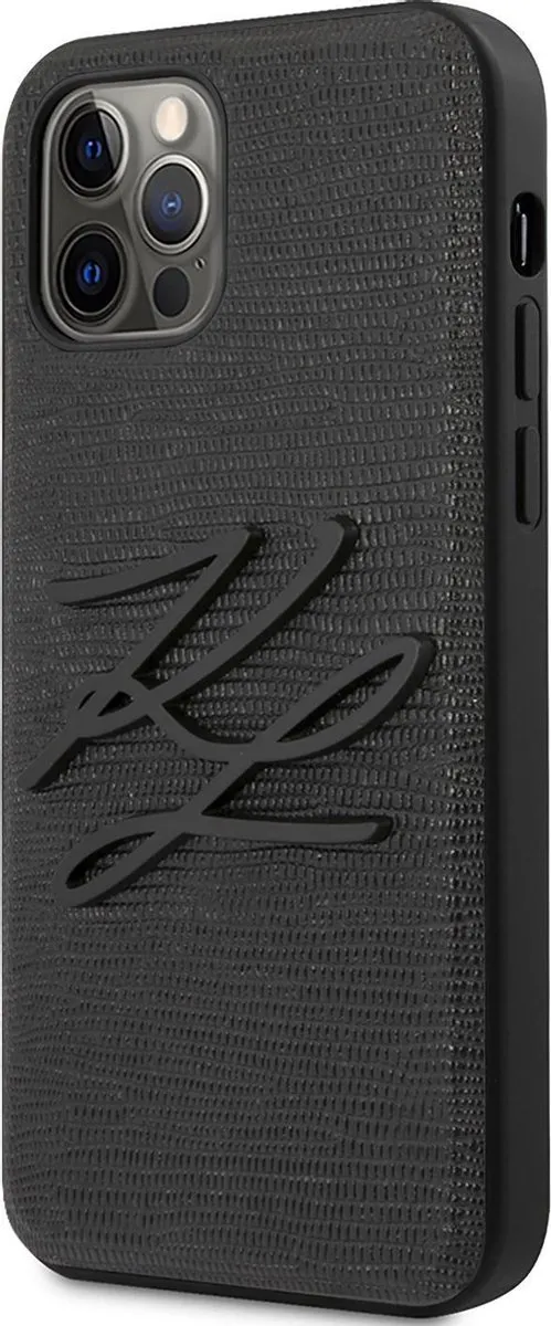 Karl Lagerfeld iPhone 12 Pro Max Telefoonhoesje - Zwart - afbeelding 6 van 6