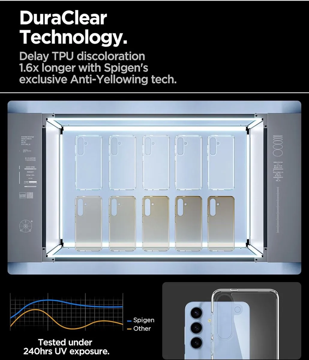 Spigen Ultra Hybrid Back Cover voor Samsung Galaxy S25 Plus - Transparant