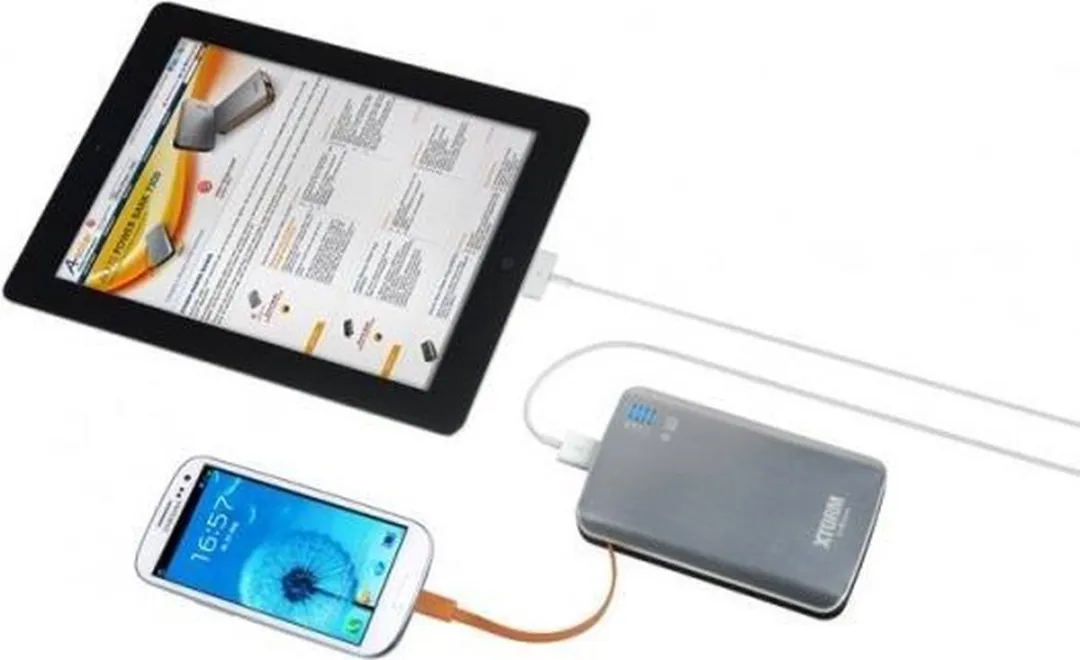 Xtorm Powerbank AL370 7300mAh - 2x USB - Grijs/Zwart - afbeelding 4 van 6