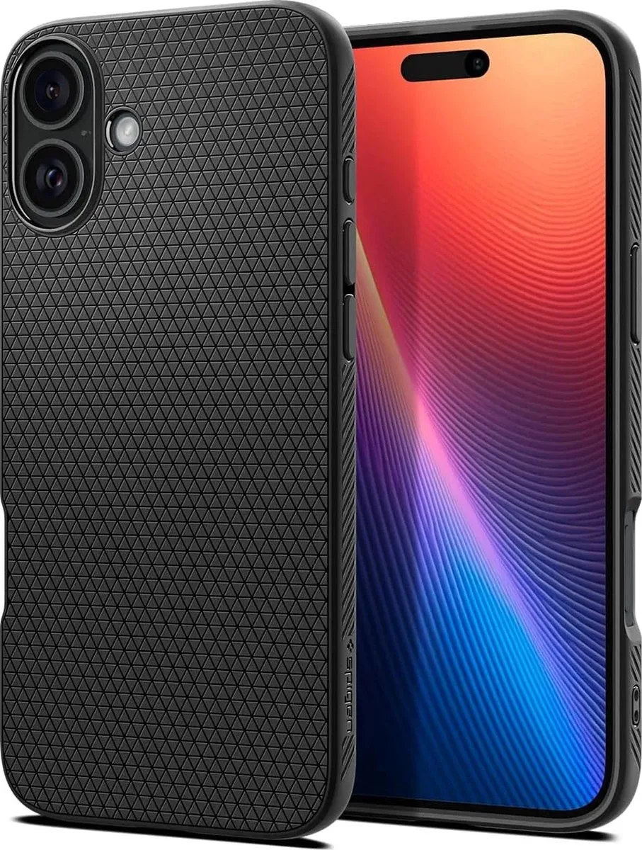 Spigen iPhone 16 Plus Back Cover - Zwart