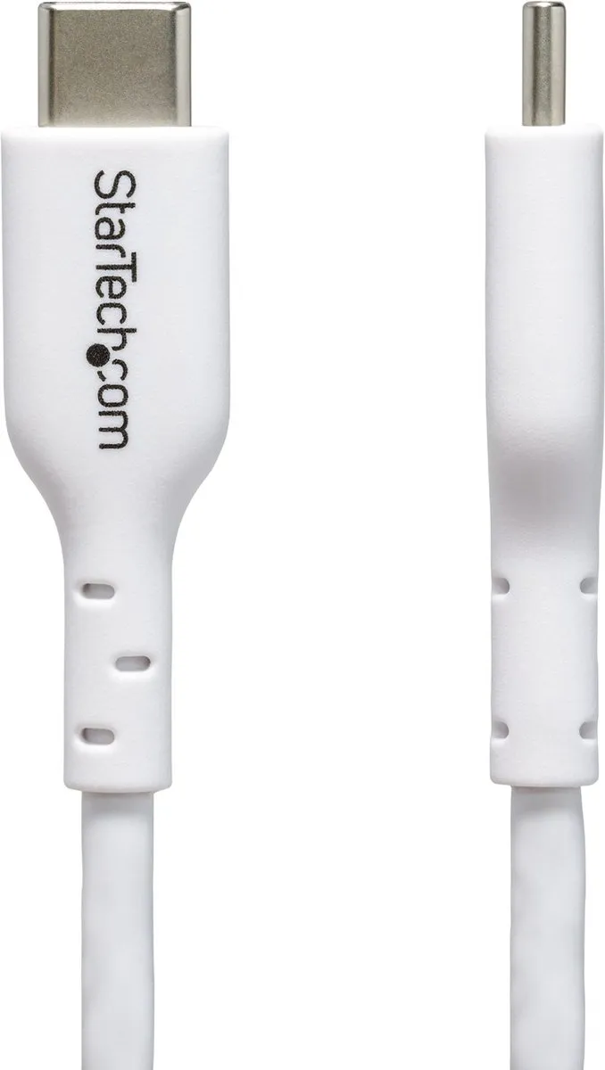 Startech USB2CC1MNCWHE USB-C Laadkabel 60W Wit