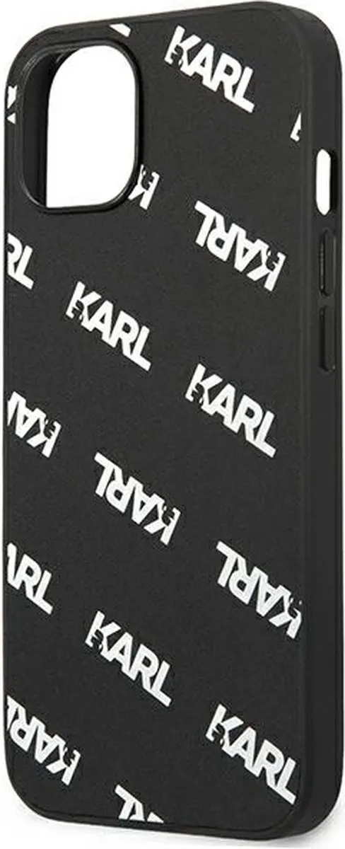 Karl Lagerfeld KLHCP13SPULMBK3 iPhone Hoesje - Zwart/zwart