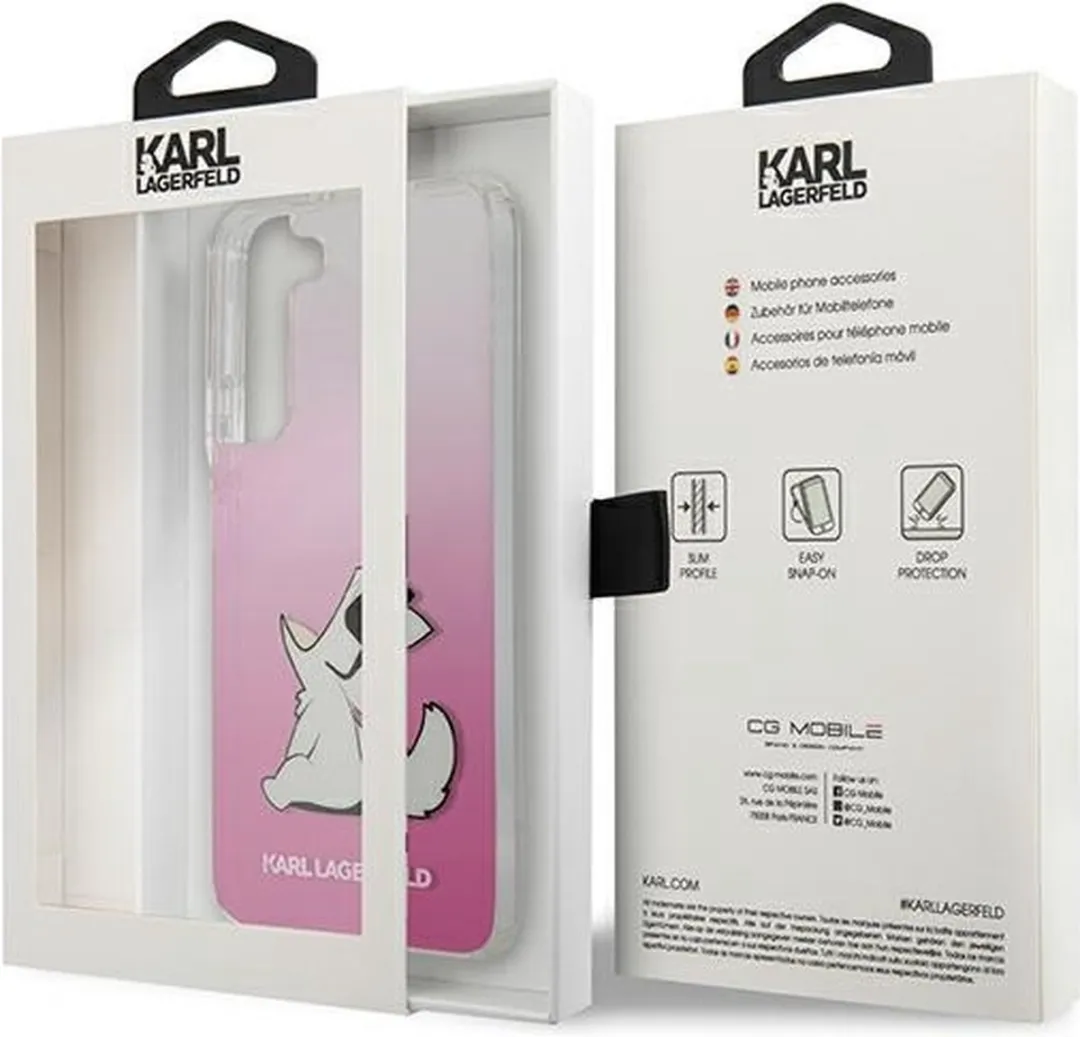 Karl Lagerfeld KLHCS22MCFNRCPI S22+ S906 Hardcase - Roze