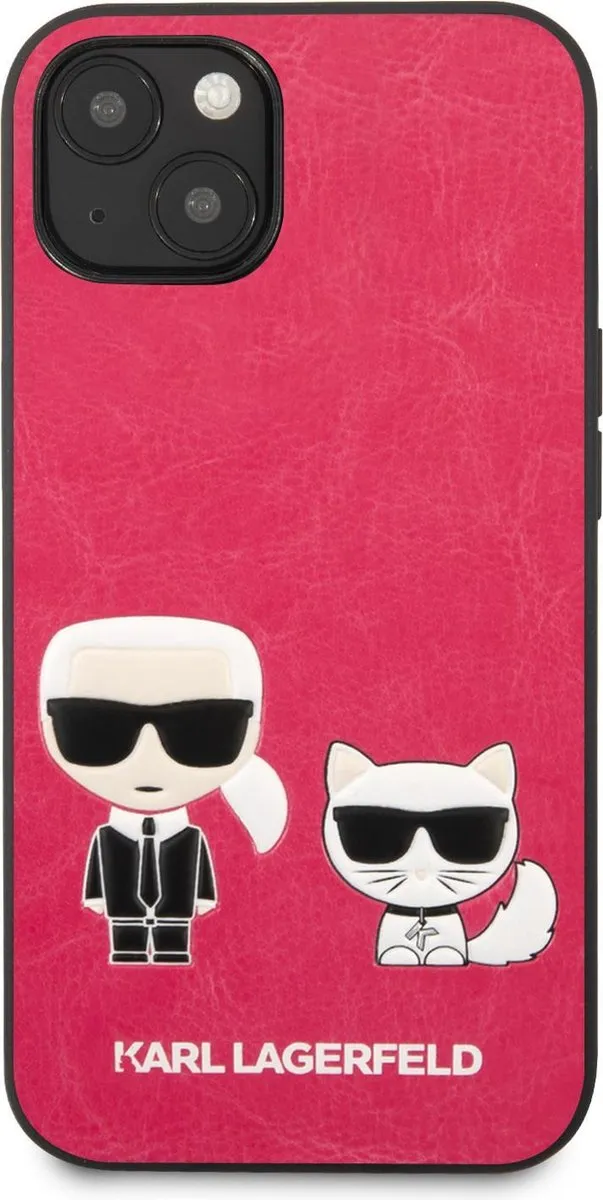 Karl Lagerfeld iPhone 13 Mini Hoesje - Roze - MagSafe