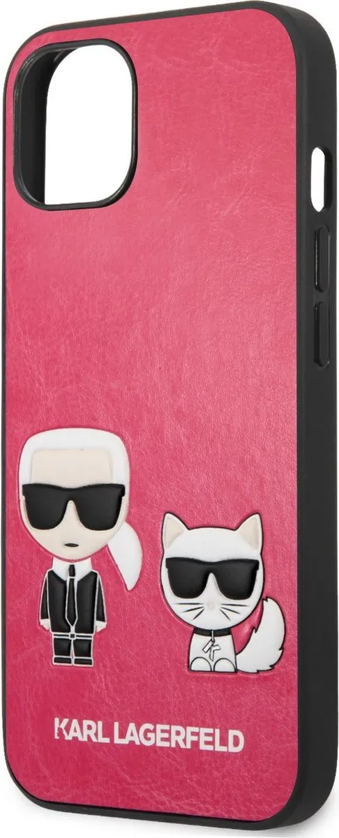 Karl Lagerfeld iPhone 13 Mini Hoesje - Roze - MagSafe - afbeelding 6 van 6