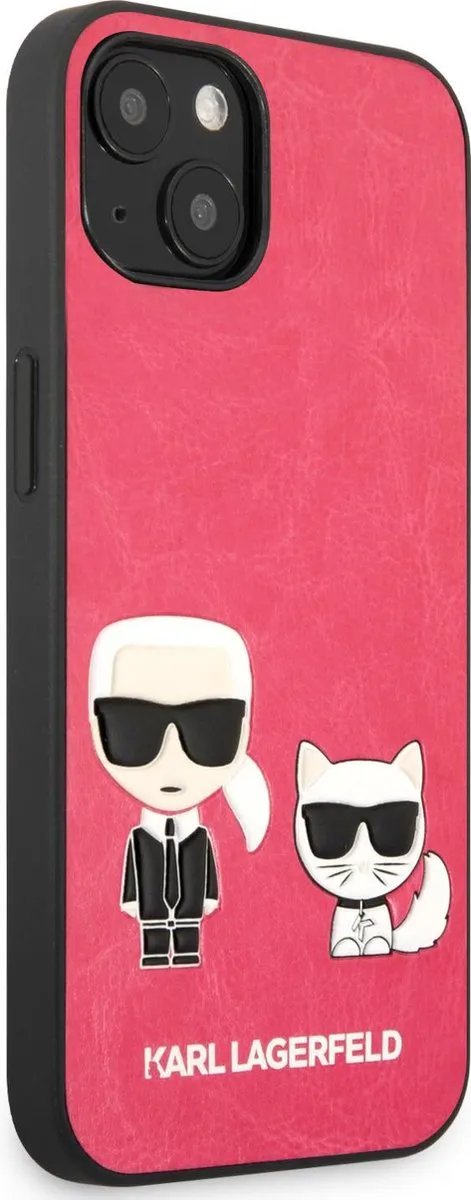 Karl Lagerfeld iPhone 13 Mini Hoesje - Roze - MagSafe
