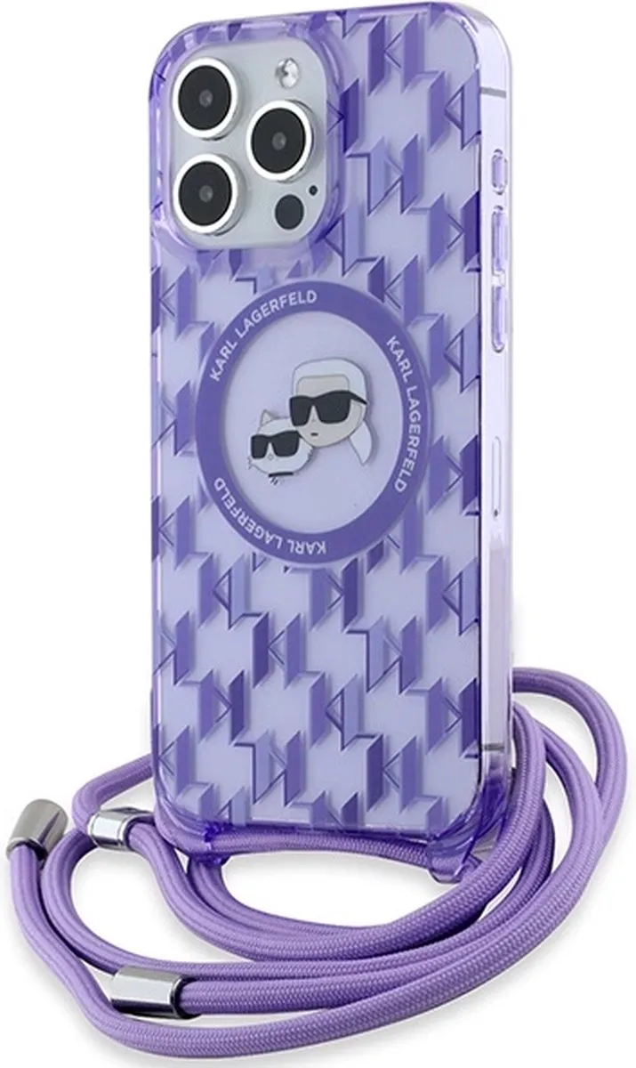 Karl Lagerfeld IML Crossbody Monogram Head MagSafe Hoesje